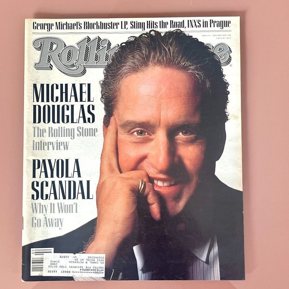 Michael Douglas - Vintage 80's Rolling Stone Magazine 1988- Issue #517